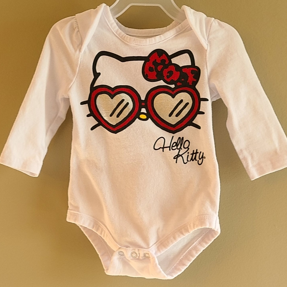 Hello Kitty white long sleeved onesie/bodysuit